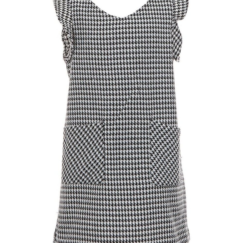 NWT - Copper Key Big Girls Houndstooth Pinafore Dress for Fall BTS sz L (12/14)